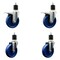 Service Caster 5'' Solid Poly Swivel 1-7/8'' Expanding Stem Caster Set 2 Total Lock Brakes, 4PK SCC-EXTTL20S514-SPUS-2-S-2-178 - alternate 1